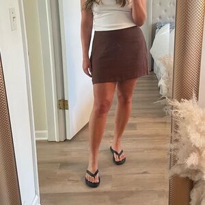 Abercrombie & Fitch Brown Mini Skirt